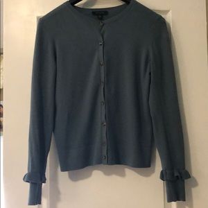 Ann Taylor Grey Blue Cardigan